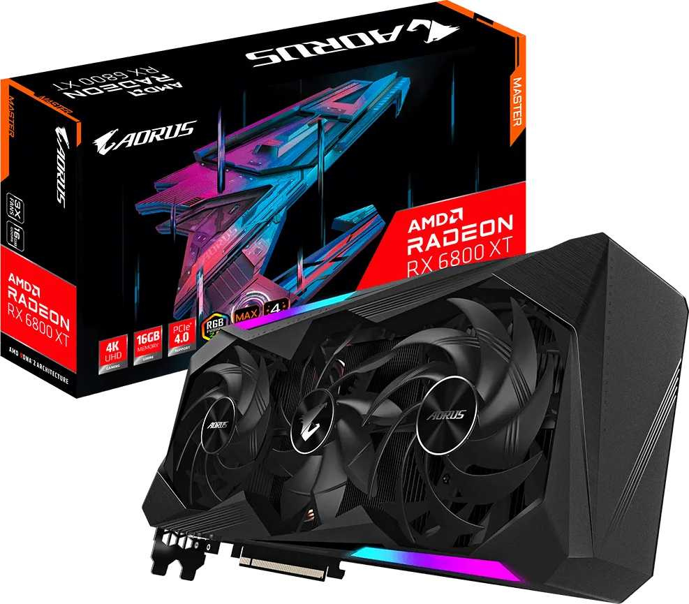 Видеокарта GIGABYTE Radeon RX 6800 XT AORUS MASTER 16Gb (GV-R68XTAORUS M-16GD)