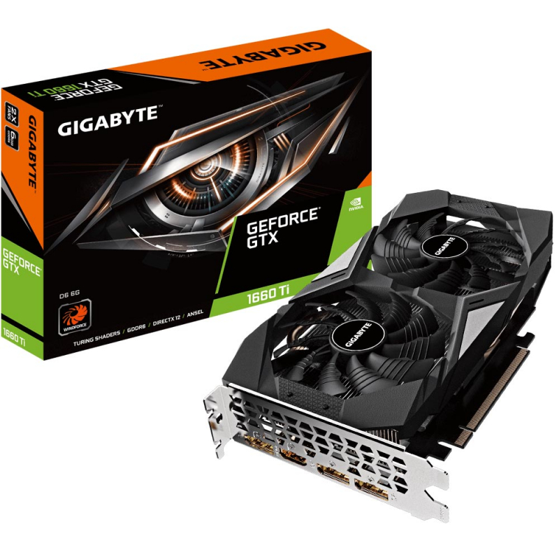 Видеокарта GIGABYTE GeForce GTX 1660 Ti D6 6Gb (GV-N166TD6-6GD)