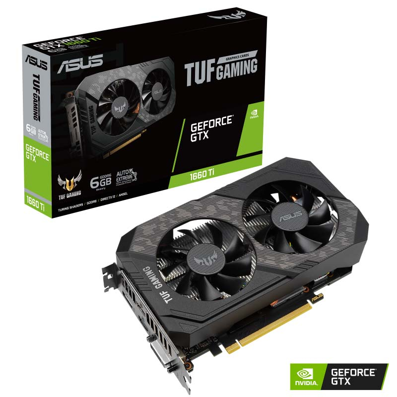 Видеокарта ASUS GeForce GTX 1660 Ti TUF GAMING 6Gb (TUF-GTX1660TI-6G-EVO-GAMING)