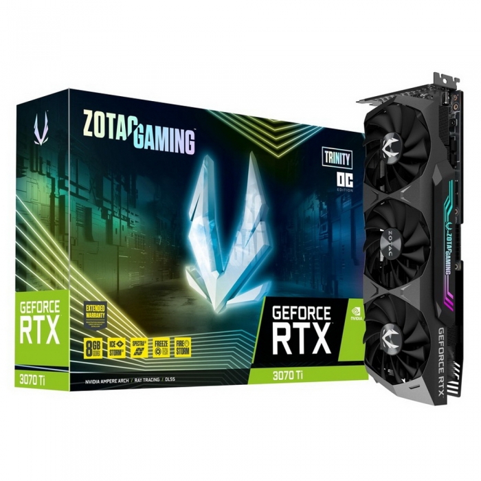 Видеокарта ZOTAC GeForce RTX 3070 Ti 8GTRINITY OC 8Gb (ZT-A30710J-10P)