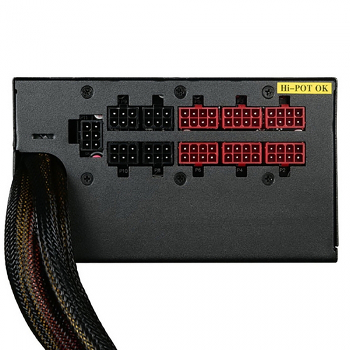 PUO1450V-G 1450W 80+ Gold, Modular, 20+4 PIN,CPU(4+4)PIN*1, CPU8PIN*1, PCI-E(6+2)P*10, HDD*3, FDD*1, SATA*12, RLT{2}