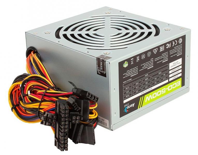 Блок питания Aerocool 500W Retail ECO-500 ATX v2.3 Haswell