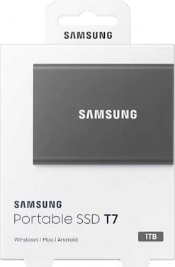 Внешний SSD накопитель Samsung T7 Touch 1Tb (MU-PC1T0T/WW)