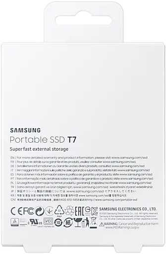 Внешний SSD накопитель Samsung T7 Touch 1Tb (MU-PC1T0T/WW)