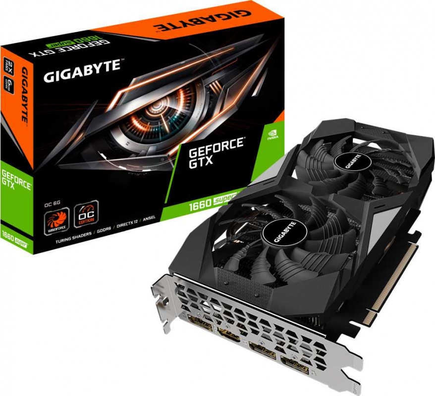 Видеокарта Gigabyte GeForce GTX 1660 SUPER 6Gb (GV-N166SOC-6GD)
