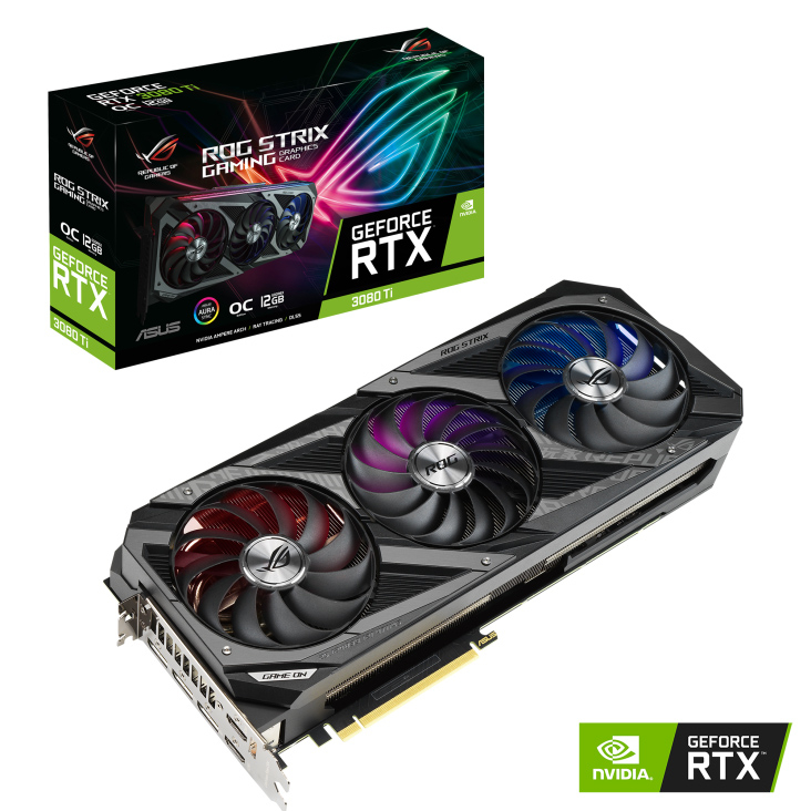 Видеокарта ASUS GeForce RTX 3080 Ti ROG STRIX GAMING OC 12Gb (ROG-STRIX-RTX3080TI-O12G-GAMING)