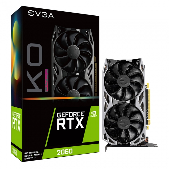 Видеокарта EVGA GeForce RTX 2060 KO Ultra 6Gb (06G-P4-2068-KR)