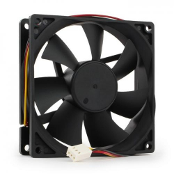 Вентилятор Gembird FANCASE2 92x92x25, втулка, 3 pin, провод 30 см {100} (033329)