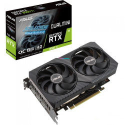 Видеокарта ASUS GeForce RTX 3060 Ti DUAL OC MINI V2 8Gb LHR (DUAL-RTX3060TI-O8G-MINI-V2)