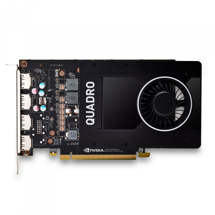 NVIDIA Quadro P2000 (VCQP2000-PB) GDDR5 5 Gb, 75W , 4xDisplayPort, RTL {10} (354770)