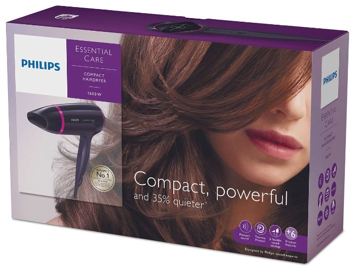 Фен Philips BHD002 EssentialCare Compact Фен Philips BHD002 EssentialCare Compact